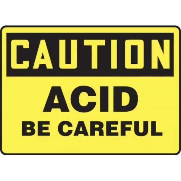 Accuform OSHA CAUTION SAFETY SIGN ACID BE FRMCHL694VA FRMCHL694VA - main